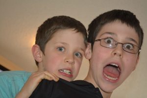 Ryan and Jacob Making funny faces. Vacation minimalists
